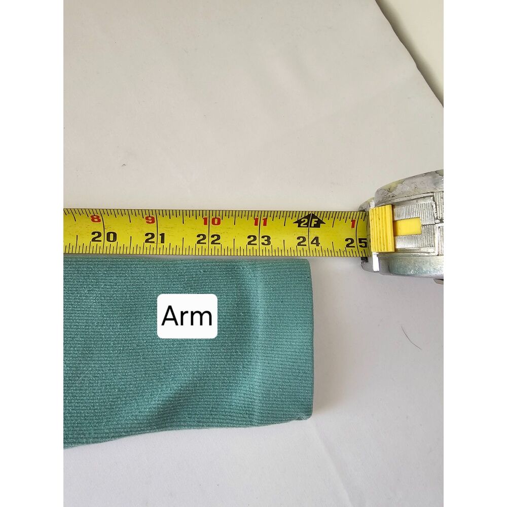 Aeropostale Ribbed Crop Top XS Teal Long Sleeve Fitted Y2K Stretch - Picture 5 of 5